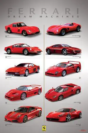 Ferrari - Dream Machines Poster Print (24 x 36) Ferrari - Dream Machines Poster Print (24 x 36)
