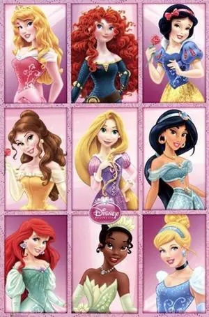 Disney Princess - Grid Poster Print (24 x 36) Disney Princess - Grid Poster Print (24 x 36)