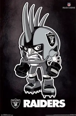 Oakland Raiders - Rusher 13 Poster Print (24 x 36) Oakland Raiders - Rusher 13 Poster Print (24 x 36)