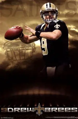 New Orleans Saints - D Brees 13 Poster Print (24 x 36) New Orleans Saints - D Brees 13 Poster Print (24 x 36)