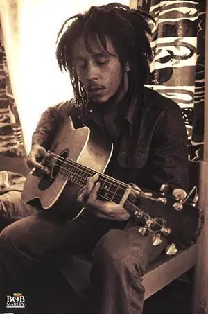 Bob Marley - Sepia Playing Guitar Poster Print (24 x 36) Bob Marley - Sepia Playing Guitar Poster Print (24 x 36)