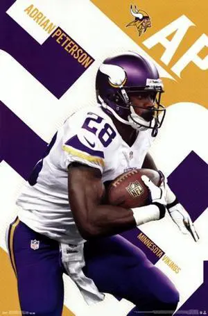 Minnesota Vikings - A Peterson 13 Poster Print (24 x 36) Minnesota Vikings - A Peterson 13 Poster Print (24 x 36)