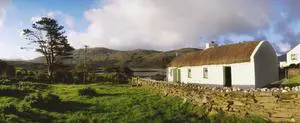 Traditional Cottage Near Lough Rus Point Ardara Co Donegal Ireland Poster Print (33 x 13)
