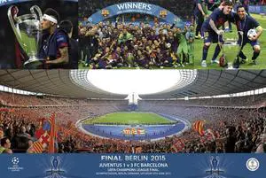 Fc Barcelona Champions Stadium Celebration Poster (36 x 24) Fc Barcelona Champions Stadium Celebration Poster (36 x 24)