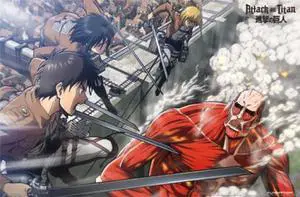 Attack on Titan - Battle Poster Print (22 x 34) Attack on Titan - Battle Poster Print (22 x 34)