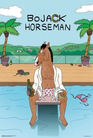 Bojack Horseman Pool Poster Print (22 x 34) Bojack Horseman Pool Poster Print (22 x 34)