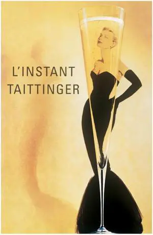L' Instant Taittinger Poster Print Vintage Poster Print (24 X 36) L' Instant Taittinger Poster Print Vintage Poster Print (24 X 36)