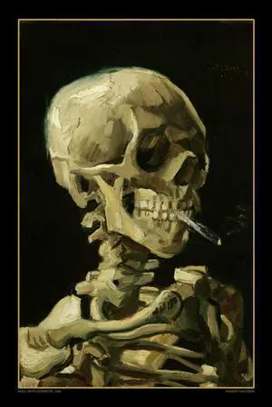 Van Gogh Skull Poster Print Skull With Cigarette Poster Print (22 x 34) Van Gogh Skull Poster Print Skull With Cigarette Poster Print (22 x 34)