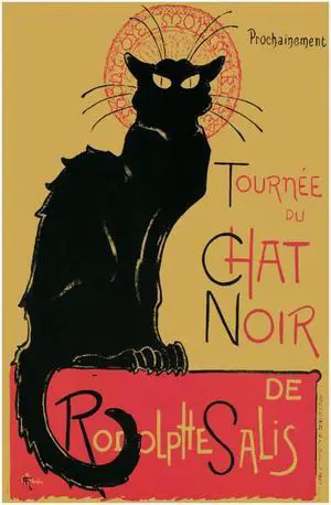 Chat Noir Poster Print Black Cat Poster Print (22 x 34) Chat Noir Poster Print Black Cat Poster Print (22 x 34)
