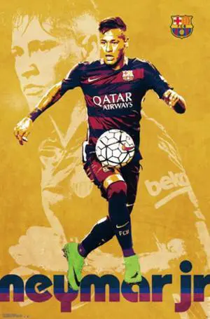 FC Barcelona - Neymar Jr 16 Poster Print (22 x 34) FC Barcelona - Neymar Jr 16 Poster Print (22 x 34)