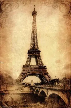 Eiffel Tower - Rustic Poster Print (22 x 34) Eiffel Tower - Rustic Poster Print (22 x 34)