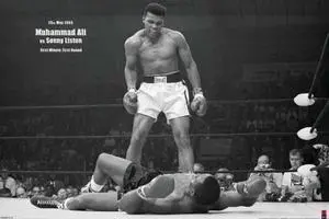 Muhammad Ali VS Sonny Liston First Minute First Round Poster (36 x 24) Muhammad Ali VS Sonny Liston First Minute First Round Poster (36 x 24)