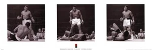 Muhammad Ali 1965 Knockout Against Sonny Liston Triptych Poster Muhammad Ali 1965 Knockout Against Sonny Liston Triptych Poster