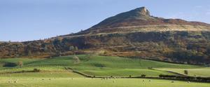 Roseberry Topping Hill Yorkshire England Poster Print (26 x 10)