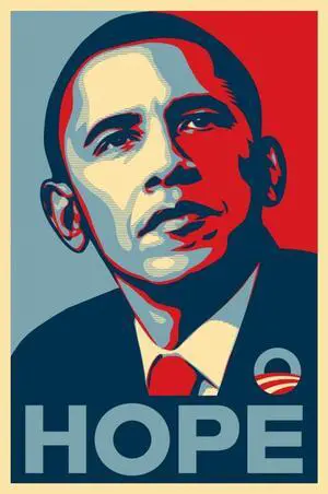 Obama Hope Poster by (24 x 36) Obama Hope Poster by (24 x 36)