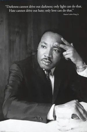 Martin Luther King Jr Darkness Poster Print (24 x 36) Martin Luther King Jr Darkness Poster Print (24 x 36)