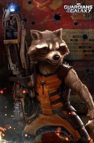 Marvel Guardians of the Galaxy - Rocket Raccoon Poster Print (24 x 36) Marvel Guardians of the Galaxy - Rocket Raccoon Poster Print (24 x 36)
