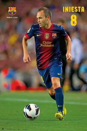 Andres Iniesta Soccer Poster Print By (24 X 36) Andres Iniesta Soccer Poster Print By (24 X 36)