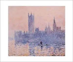Houses of Parliament - Claude Monet Poster Print (28 x 22) Houses of Parliament - Claude Monet Poster Print (28 x 22)