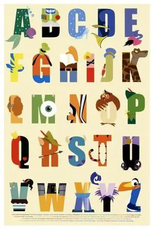 Disney - Alphabet Poster Print (22 x 34) Disney - Alphabet Poster Print (22 x 34)