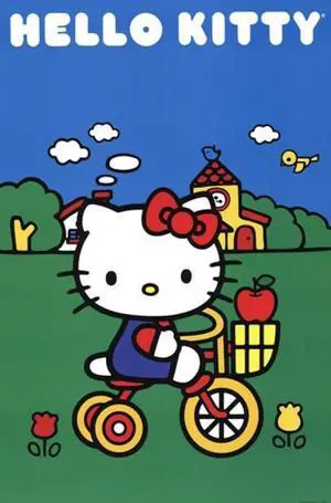 Hello Kitty - Bike Scene Poster Print (22 x 34) Hello Kitty - Bike Scene Poster Print (22 x 34)
