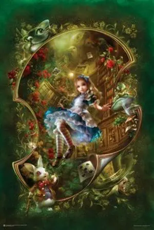 Alice In Wonderland Poster Print (24 X 36) Alice In Wonderland Poster Print (24 X 36)