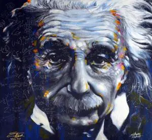 Albert Einstein - Stephen Fishwick Poster Print (24 X 36) Albert Einstein - Stephen Fishwick Poster Print (24 X 36)