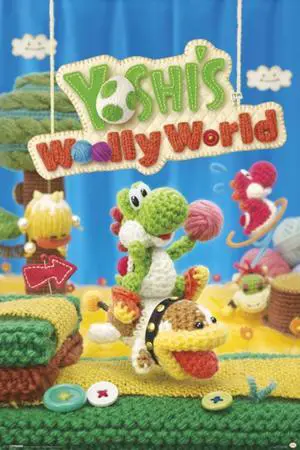 Yoshi's Wooly World Poster Print (24 X 36) Yoshi's Wooly World Poster Print (24 X 36)