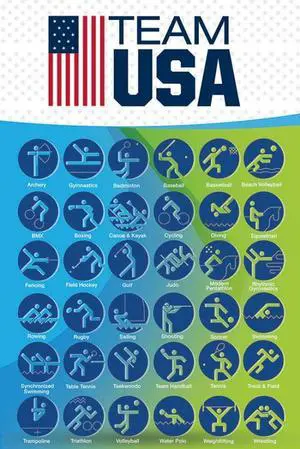 Olympics 2016 - Team Usa Poster Print (22 x 34) Olympics 2016 - Team Usa Poster Print (22 x 34)