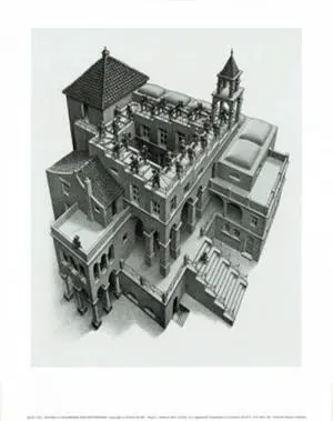 Ascending and Descending M.C. Escher Poster Print (11 x 14) Ascending and Descending M.C. Escher Poster Print (11 x 14)
