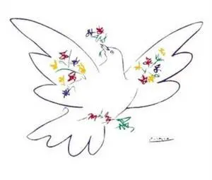 Dove Of Peace - Blue - Pablo Picasso Poster Print (28 x 22) Dove Of Peace - Blue - Pablo Picasso Poster Print (28 x 22)