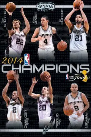 2014 San Antonio Spurs NBA Finals - Champs Poster Print (24 x 36) 2014 San Antonio Spurs NBA Finals - Champs Poster Print (24 x 36)