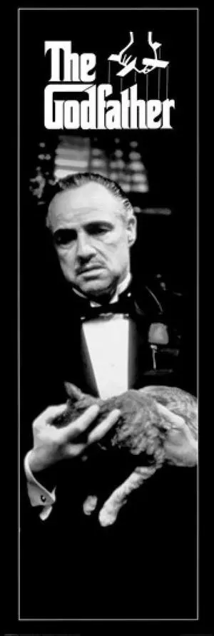 The Godfather (Cat B&W) Poster Print (12 x 36) The Godfather (Cat B&W) Poster Print (12 x 36)
