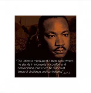 Martin Luther King - iQuote Poster Print (16 x 16) Martin Luther King - iQuote Poster Print (16 x 16)