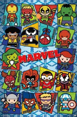 Marvel - Kawaii Grid Poster Print (24 x 36) Marvel - Kawaii Grid Poster Print (24 x 36)
