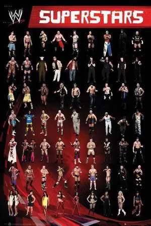 WWE Superstars Poster by (24 x 36) WWE Superstars Poster by (24 x 36)