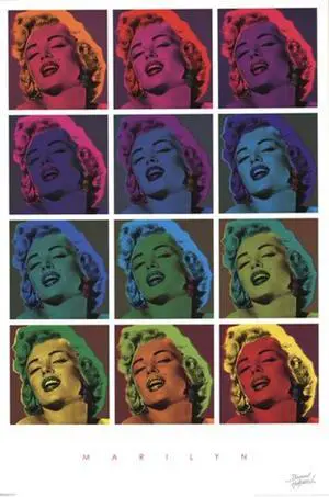 Marilyn Monroe - Pop Art Poster Print by Bernard Hollywood (22 x 34) Marilyn Monroe - Pop Art Poster Print by Bernard Hollywood (22 x 34)