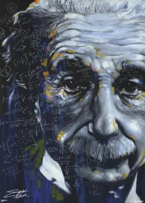 Albert Einstein - Artistic Formulas Poster Print (39 x 55) Albert Einstein - Artistic Formulas Poster Print (39 x 55)
