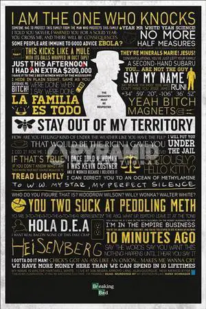Breaking Bad - Classic Quotes Poster Print by (24 x 36) Breaking Bad - Classic Quotes Poster Print by (24 x 36)