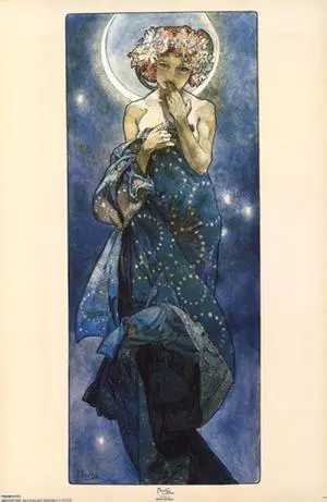Moon Poster Print by Alphonse Mucha (22 x 34) Moon Poster Print by Alphonse Mucha (22 x 34)