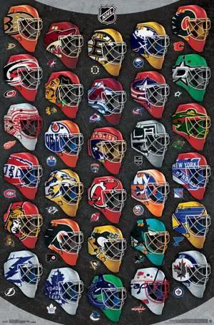 NHL_ - Masks 16 Poster Print (22 x 34) NHL_ - Masks 16 Poster Print (22 x 34)