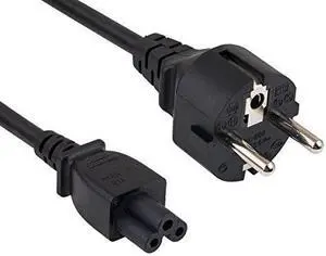 cable leader 6ft european 3prong notebook power cord cee 7/7 to iec320 c5
