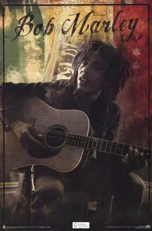 Bob Marley - Guitar Colors Poster Print (22 x 34) Bob Marley - Guitar Colors Poster Print (22 x 34)