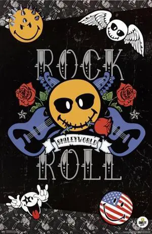 SmileyWorld - Rock Out Poster Print (24 x 36) SmileyWorld - Rock Out Poster Print (24 x 36)