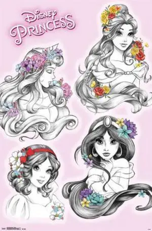 Disney Princess - Sketch Poster Print (22 X 34) Disney Princess - Sketch Poster Print (22 X 34)