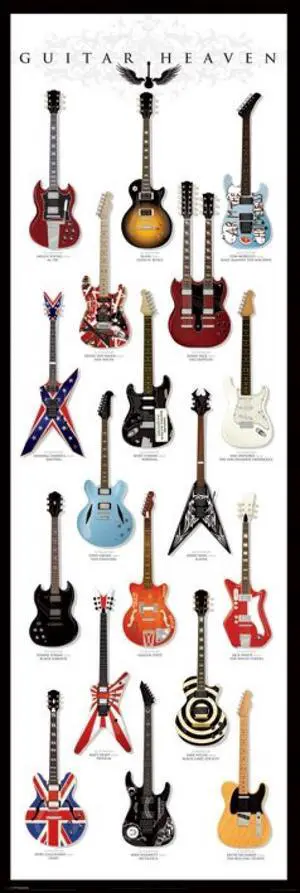 Guitar Heaven - Door Poster Print (21 x 62) Guitar Heaven - Door Poster Print (21 x 62)