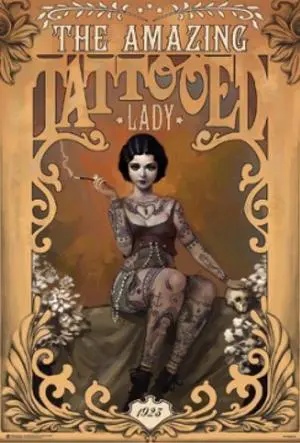 THE AMAZING TATTOOED LADY Poster Print (24 x 36) THE AMAZING TATTOOED LADY Poster Print (24 x 36)