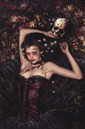 Skull Girl Poster Print by Victoria Frances (24 x 36) Skull Girl Poster Print by Victoria Frances (24 x 36)
