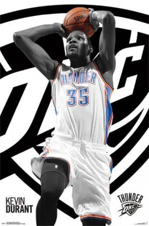 Oklahoma City Thunder - K Durant 14 Poster Print (24 x 36) Oklahoma City Thunder - K Durant 14 Poster Print (24 x 36)