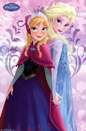 Frozen - Sisters Anna & Elsa Poster Print (24 x 36) Frozen - Sisters Anna & Elsa Poster Print (24 x 36)